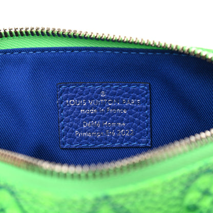 Louis Vuitton Taurillon Illusion Keepall XS Bleu Vert 6 of 8