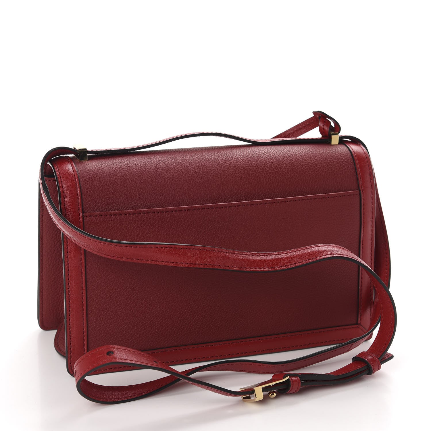 Loewe Grained Calfskin Medium Barcelona Shoulder Bag Scarlet Red 3 of 9