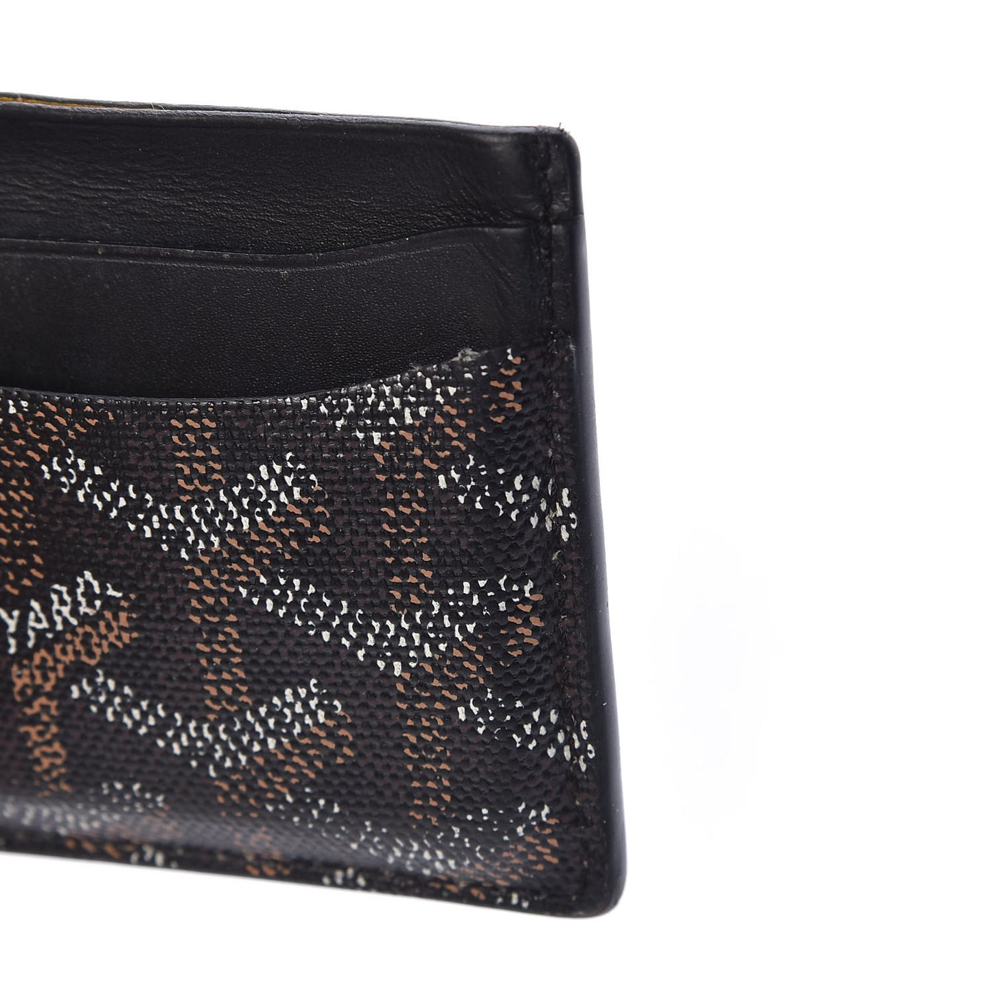 Goyardine Saint Sulpice Card Holder Black