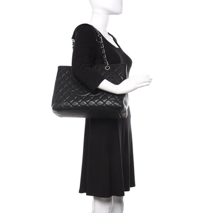 Chanel Caviar Quilted Grand Shopping Tote GST Black 2 of 17