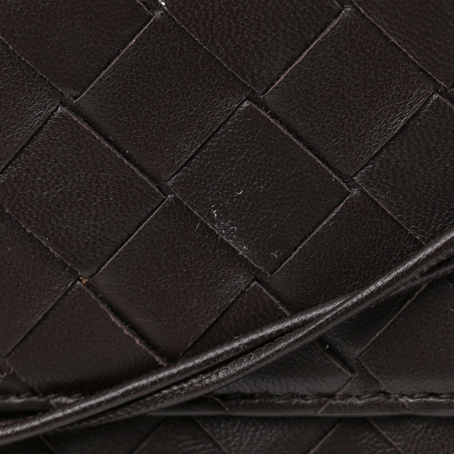 Nappa Intrecciato Long Andiamo Top Handle Clutch Fondant