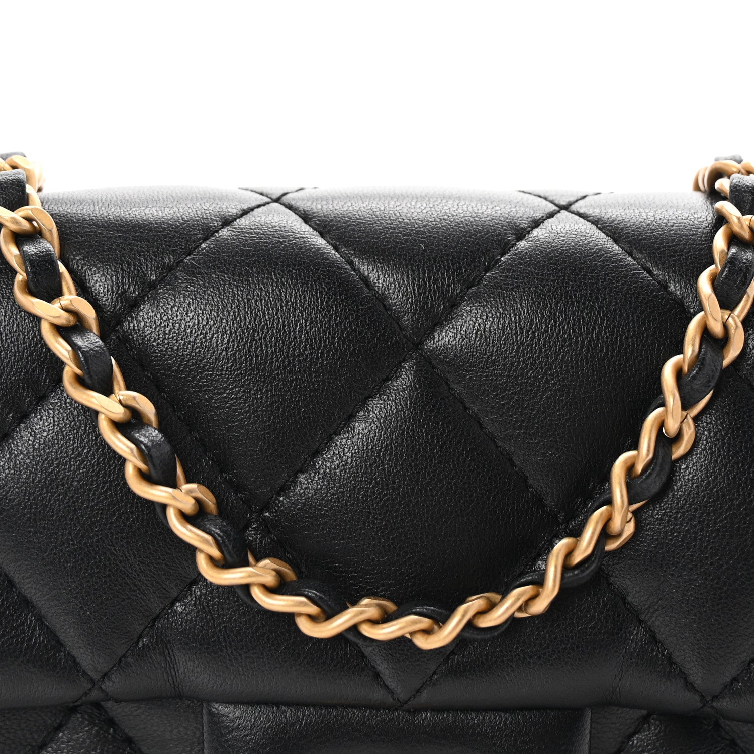 Chanel Lambskin Quilted Mini Heart Charms Flap Black 7 of 9
