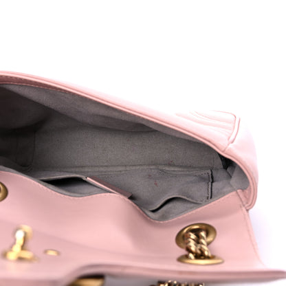 Gucci Calfskin Matelasse Mini GG Marmont Shoulder Bag Perfect Pink 5 of 19