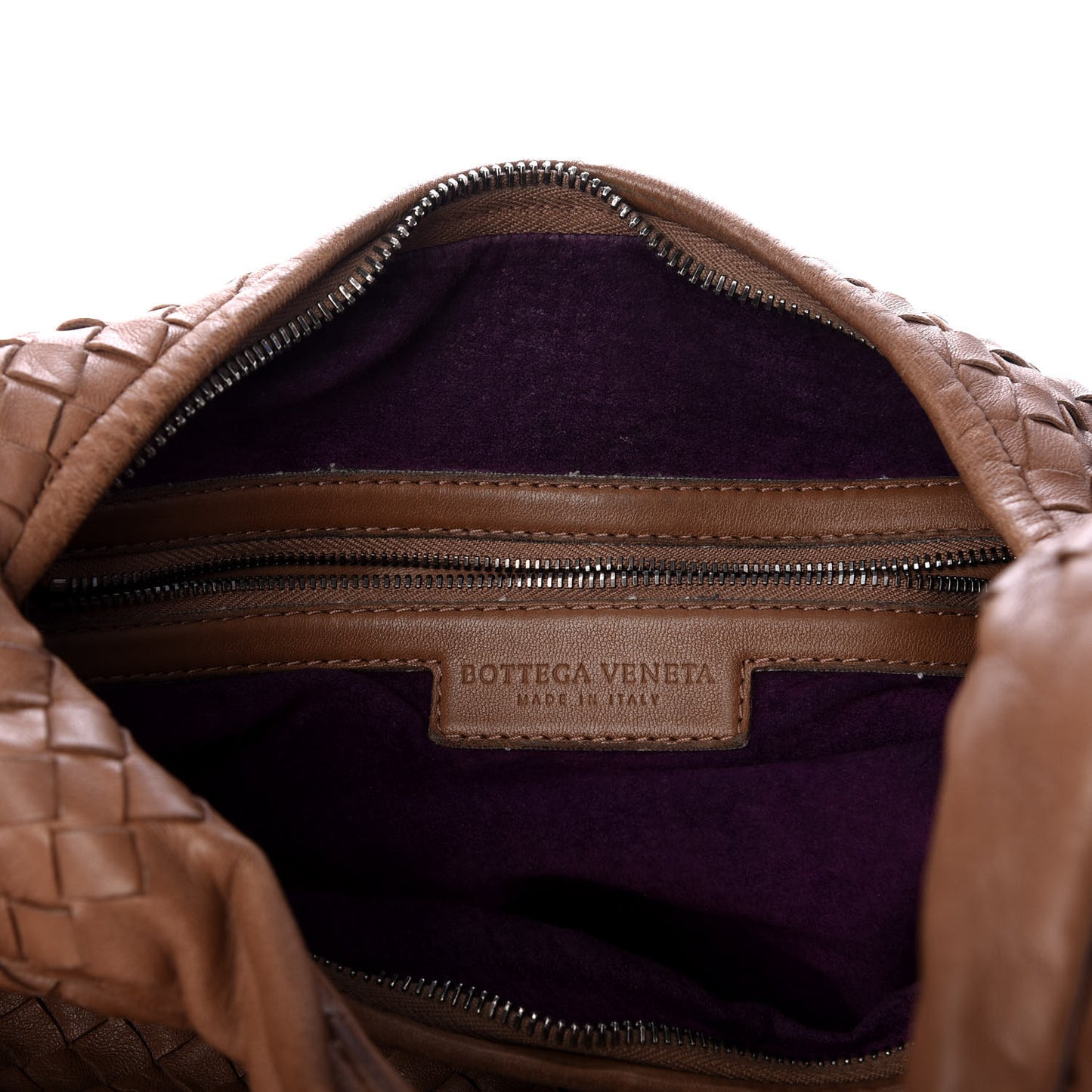 Nappa Intrecciato Medium Belly Veneta Hobo Chene