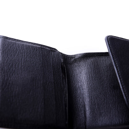 Chanel Goatskin Compact Double Sided Wallet Black 9 of 10
