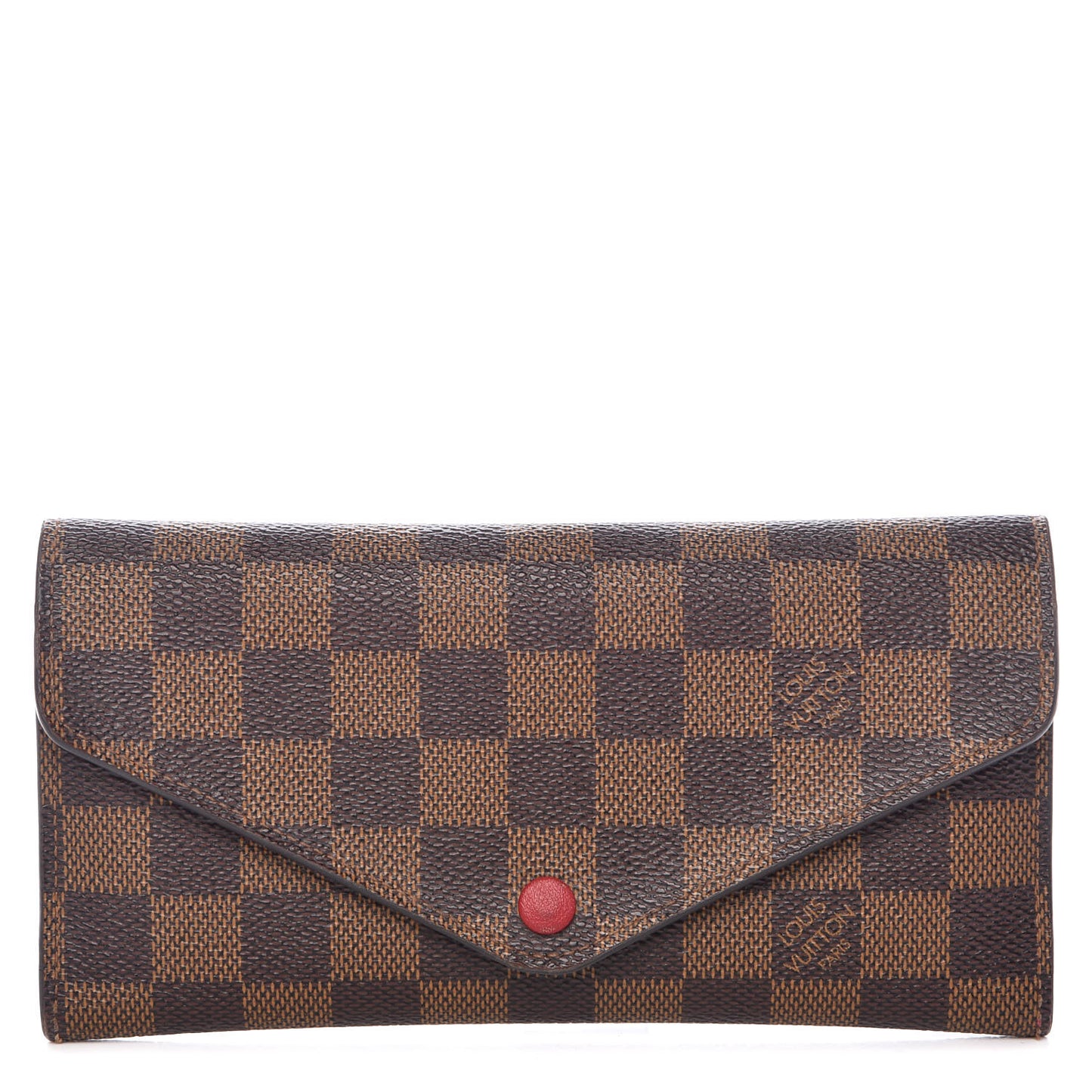 Damier Ebene Josephine Wallet Red