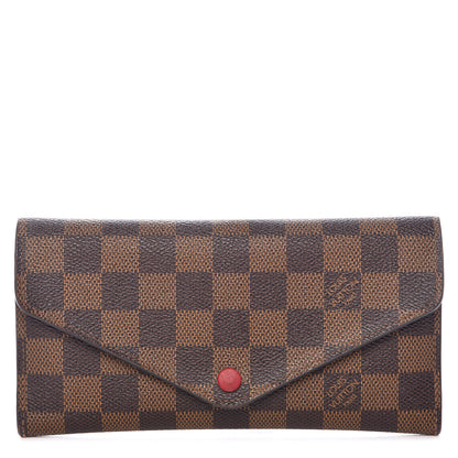Louis Vuitton Damier Ebene Josephine Wallet Red 1 of 10