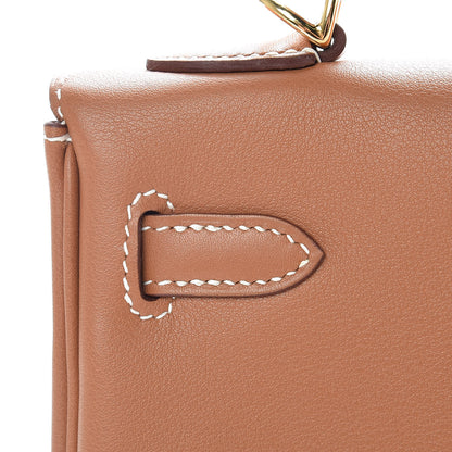Hermes Swift Kelly Retourne 25 Gold 13 of 37