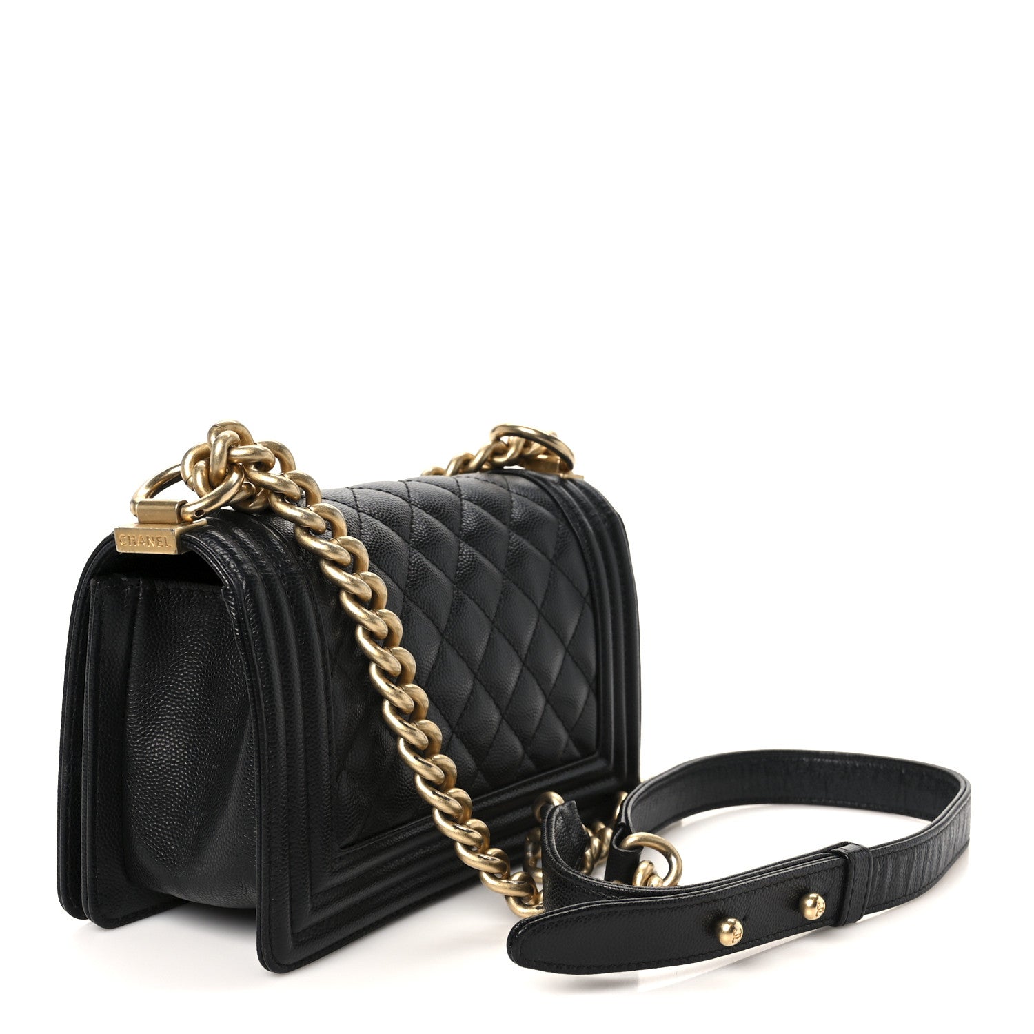 Chanel Caviar Quilted Small Boy Flap Black 3 of 10