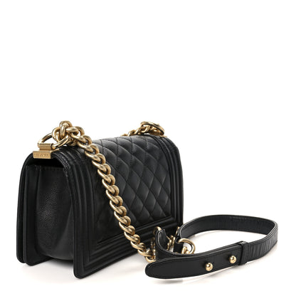 Chanel Caviar Quilted Small Boy Flap Black 3 of 10
