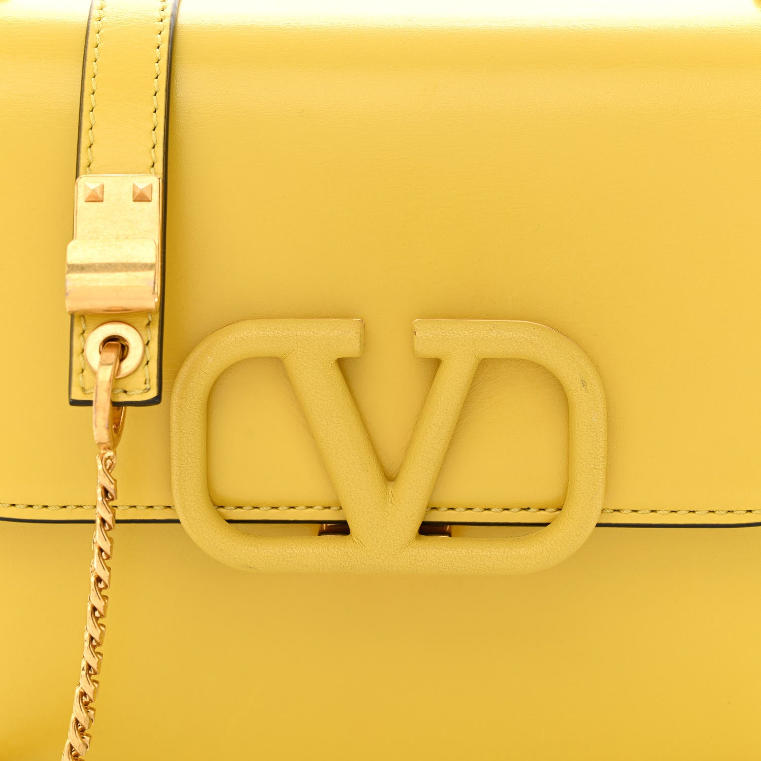 Valentino Garavani Smooth Calfskin Small VSling Shoulder Bag Senape 7 of 12