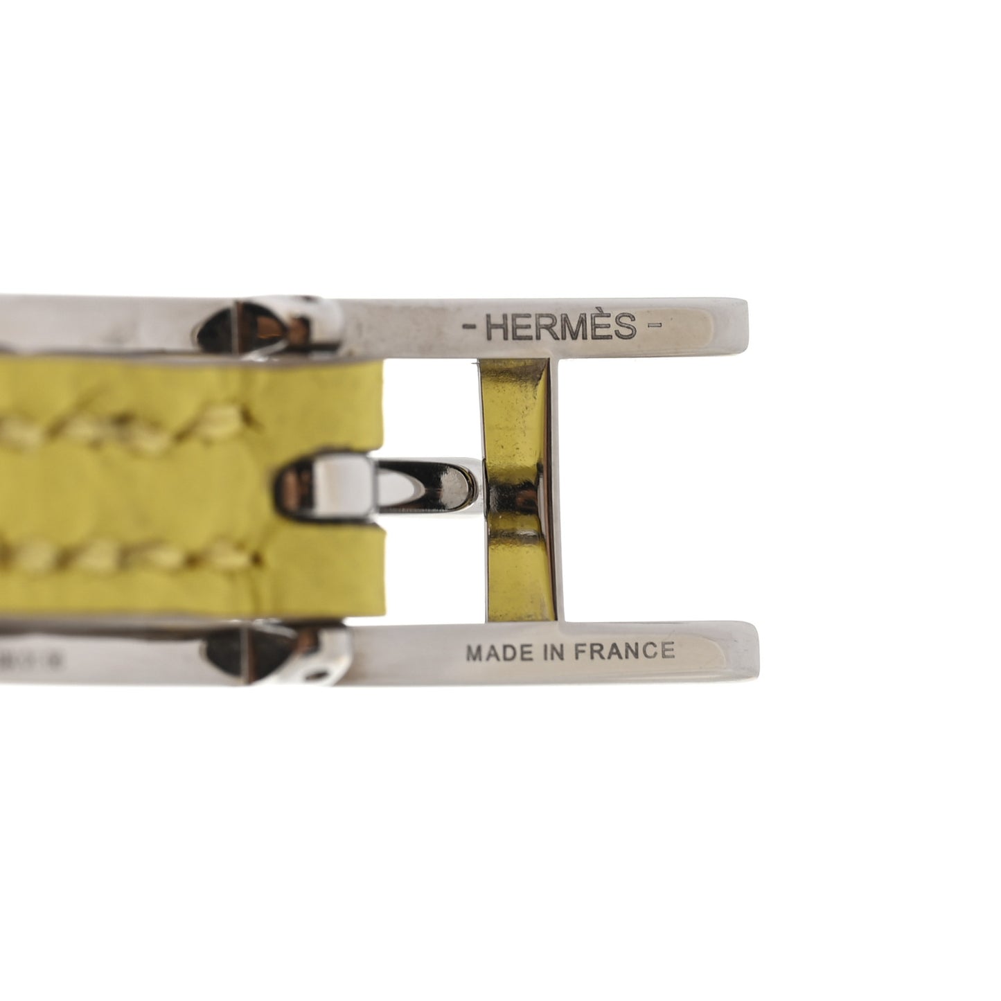 Epsom Swift Behapi Double Tour Bracelet XS Lime Etoupe