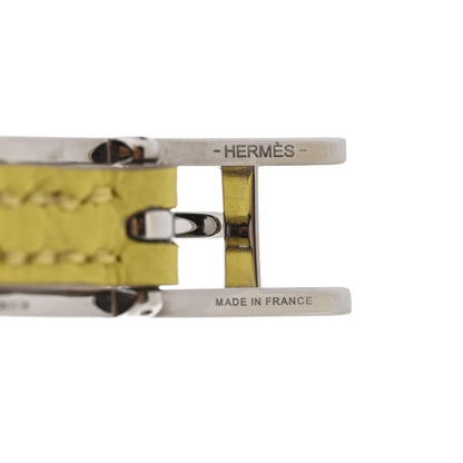 Hermes Epsom Swift Behapi Double Tour Bracelet XS Lime Etoupe 3 of 4