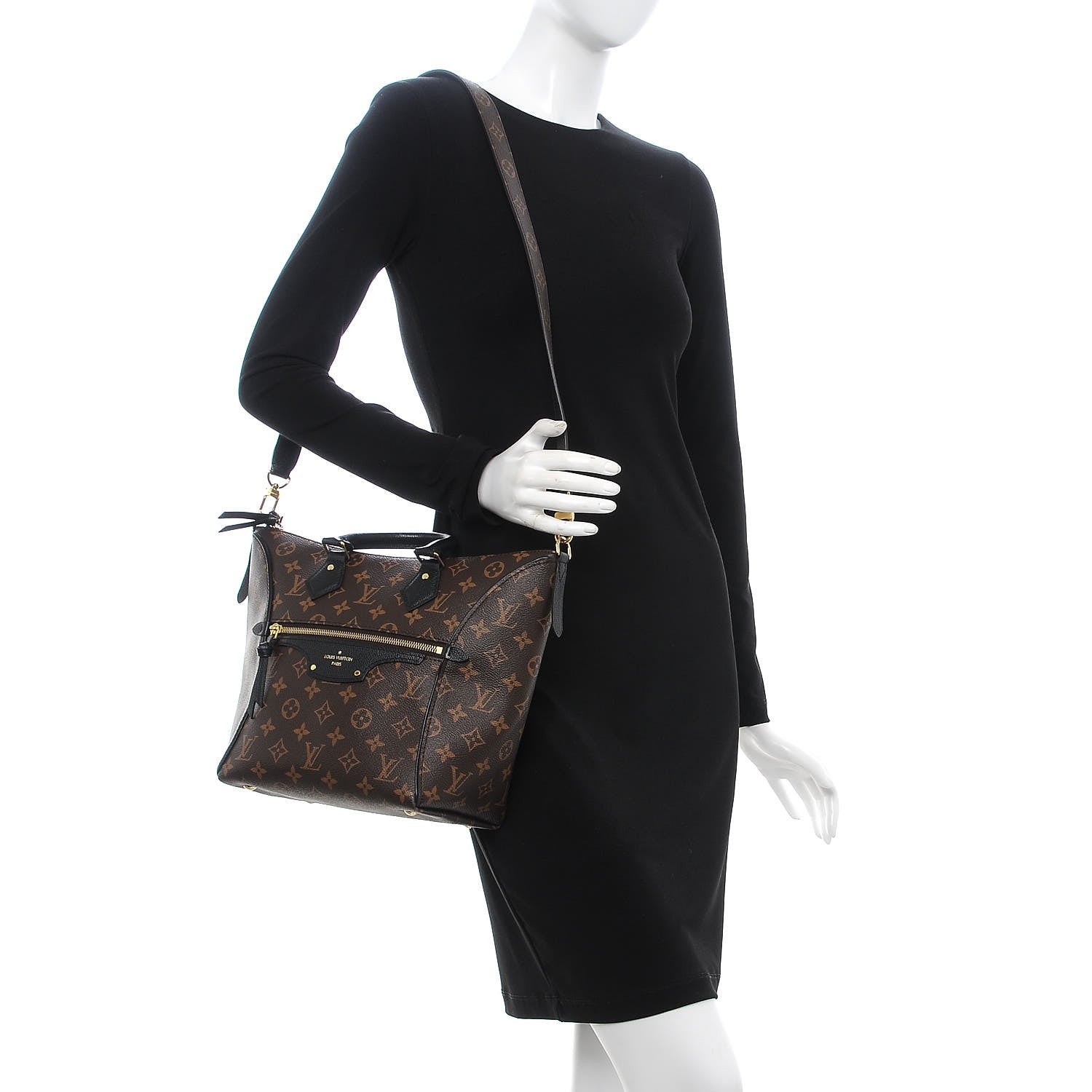 Louis Vuitton Monogram Tournelle PM Black 2 of 8