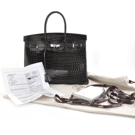 Porosus Crocodile BIRKIN 35 Graphite