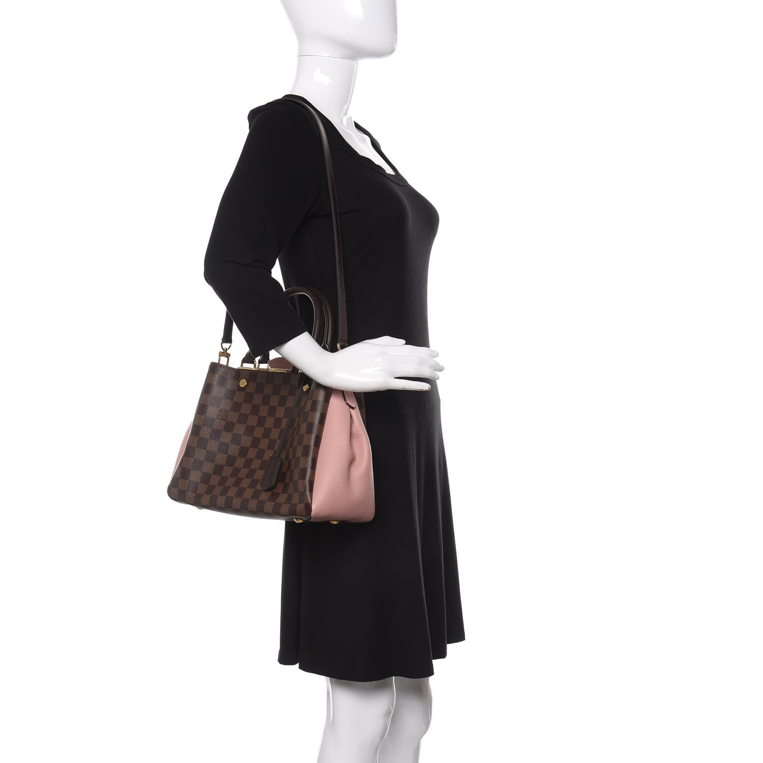 Louis Vuitton Damier Ebene Cuir Taurillon Brittany Magnolia 2 of 10