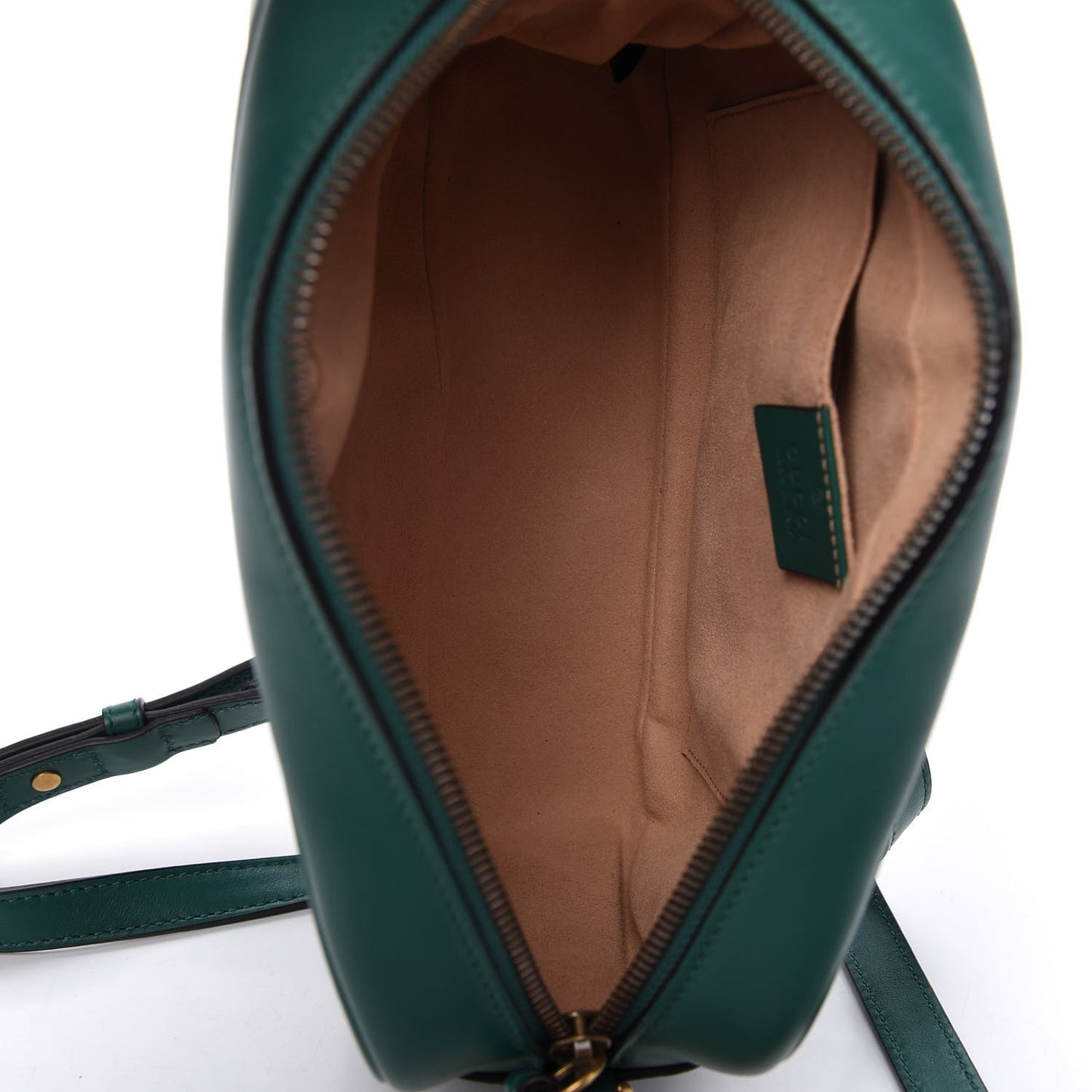 Calfskin Matelasse Small GG Marmont Chain Shoulder Bag Emerald Green