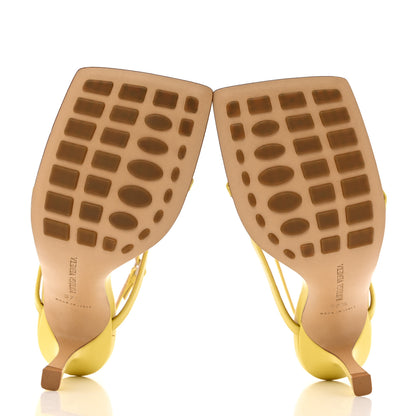 Bottega Veneta Lambskin Stretch Multi Strap 90mm Sandals 37.5 Pear 5 of 8