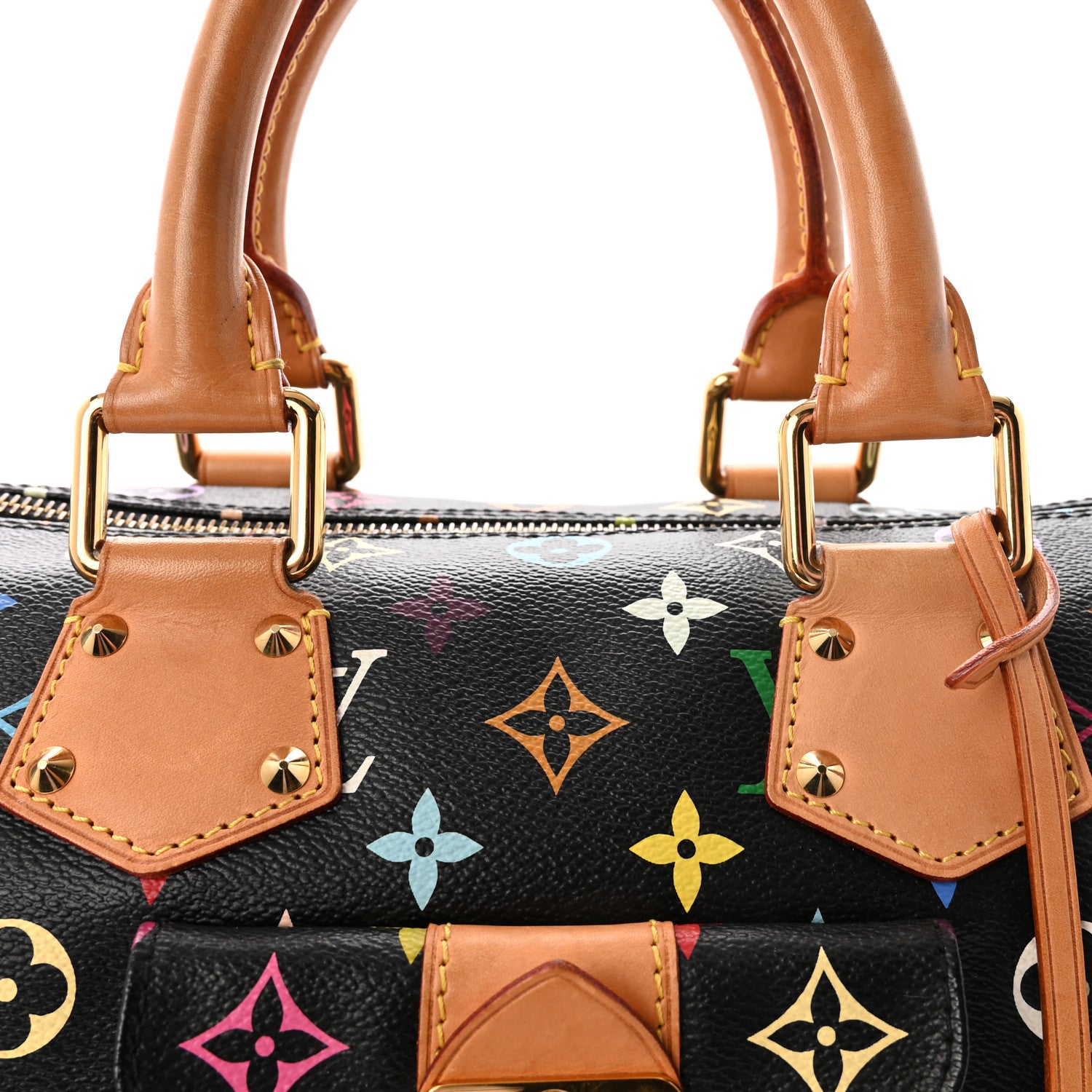 Louis Vuitton Monogram Multicolor Speedy 30 Black 7 of 9