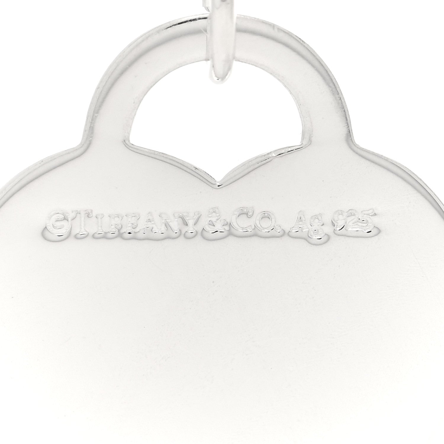 Tiffany Sterling Silver Enamel LOVE YOU Heart Charm Red 3 of 4