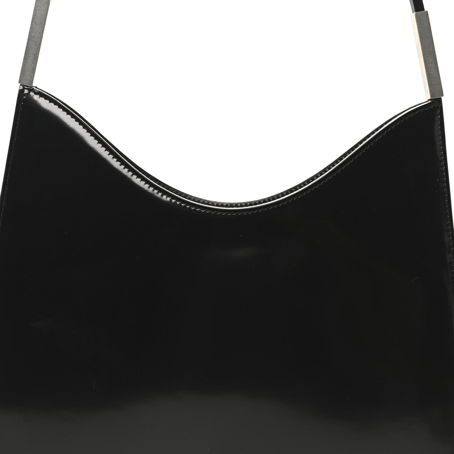 Saint Laurent Patent Calfskin Sadie Shoulder Bag Black 7 of 9