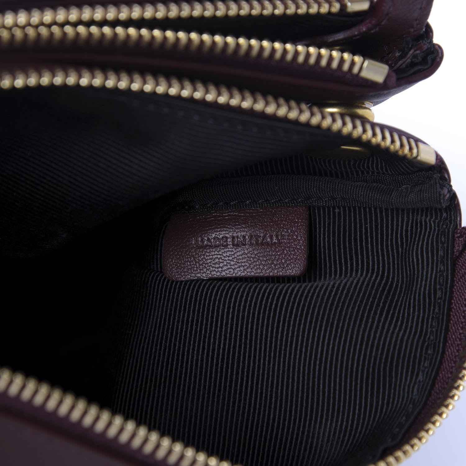Celine Smooth Lambskin Small Trio Crossbody Bag Burgundy 9 of 10