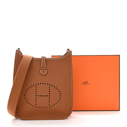 Hermes Taurillon Clemence Evelyne TPM Gold 11 of 11