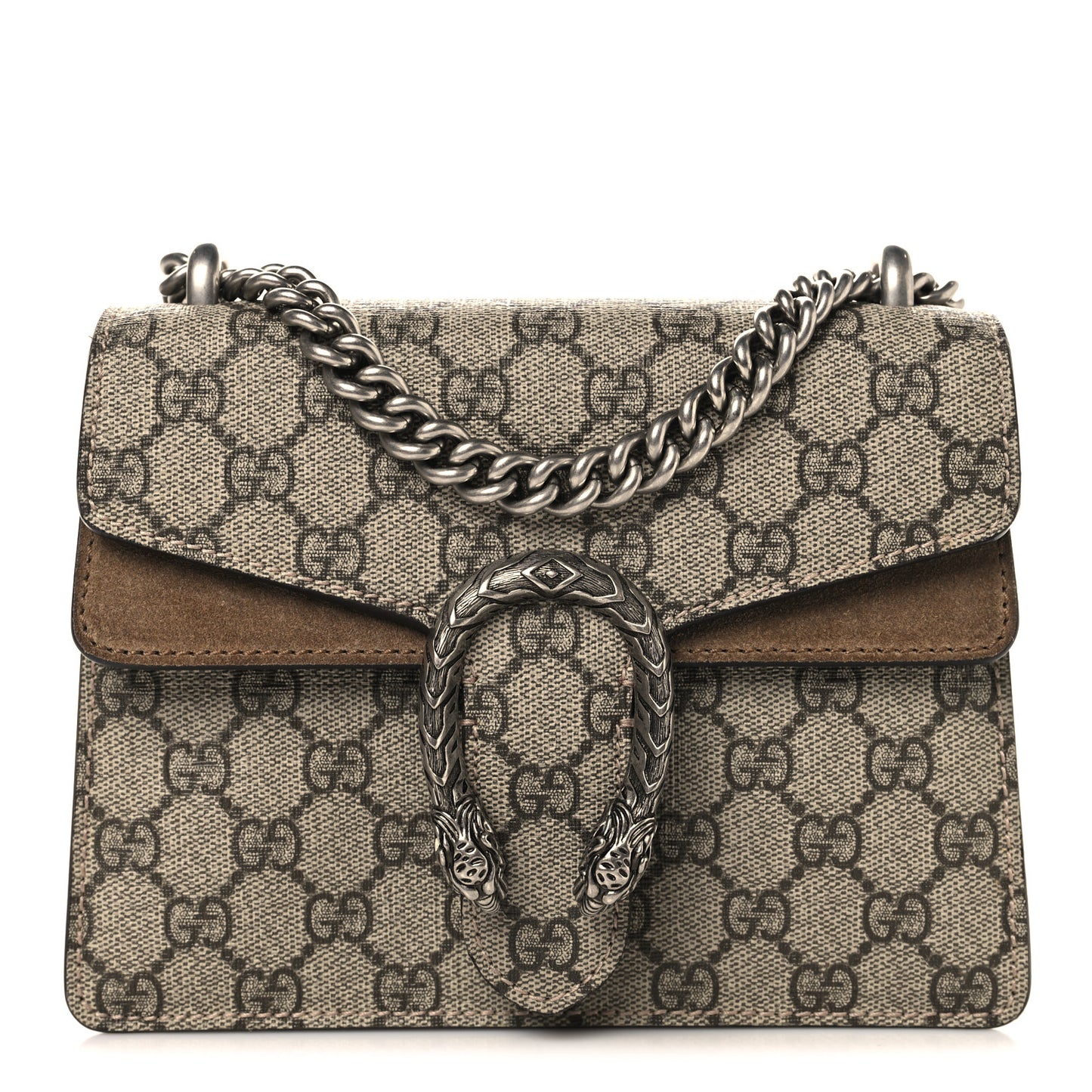 GG Supreme Monogram Mini Dionysus Shoulder Bag Taupe