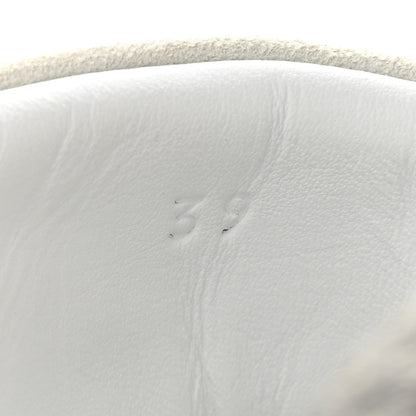 Hermes Air Mesh Suede Goatskin Bouncing Sneakers 39 Gris Lulea White 9 of 10