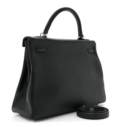 Hermes Togo Kelly Retourne 32 Black 3 of 10