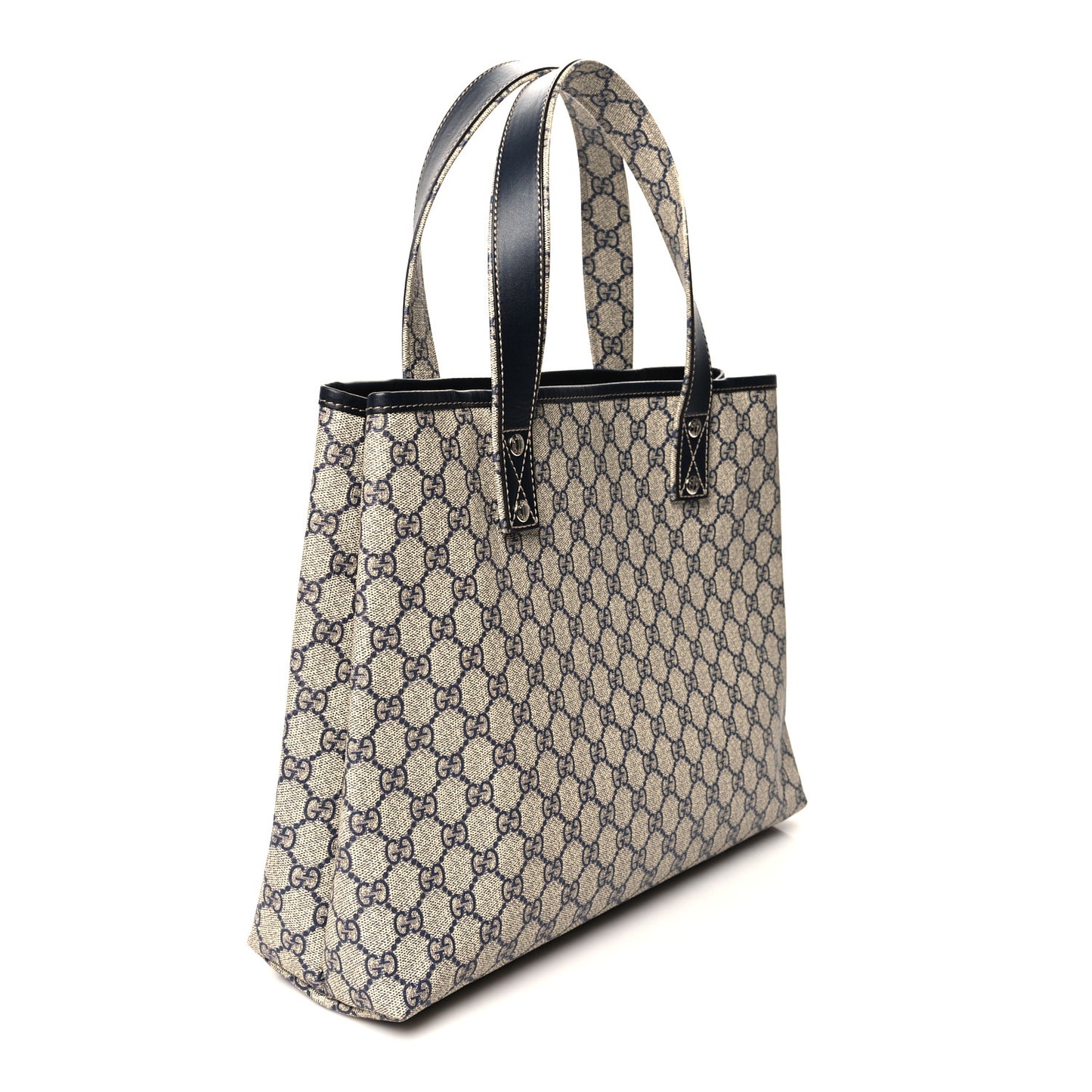 GG Plus Monogram Medium Signature Web Loop Tote Navy