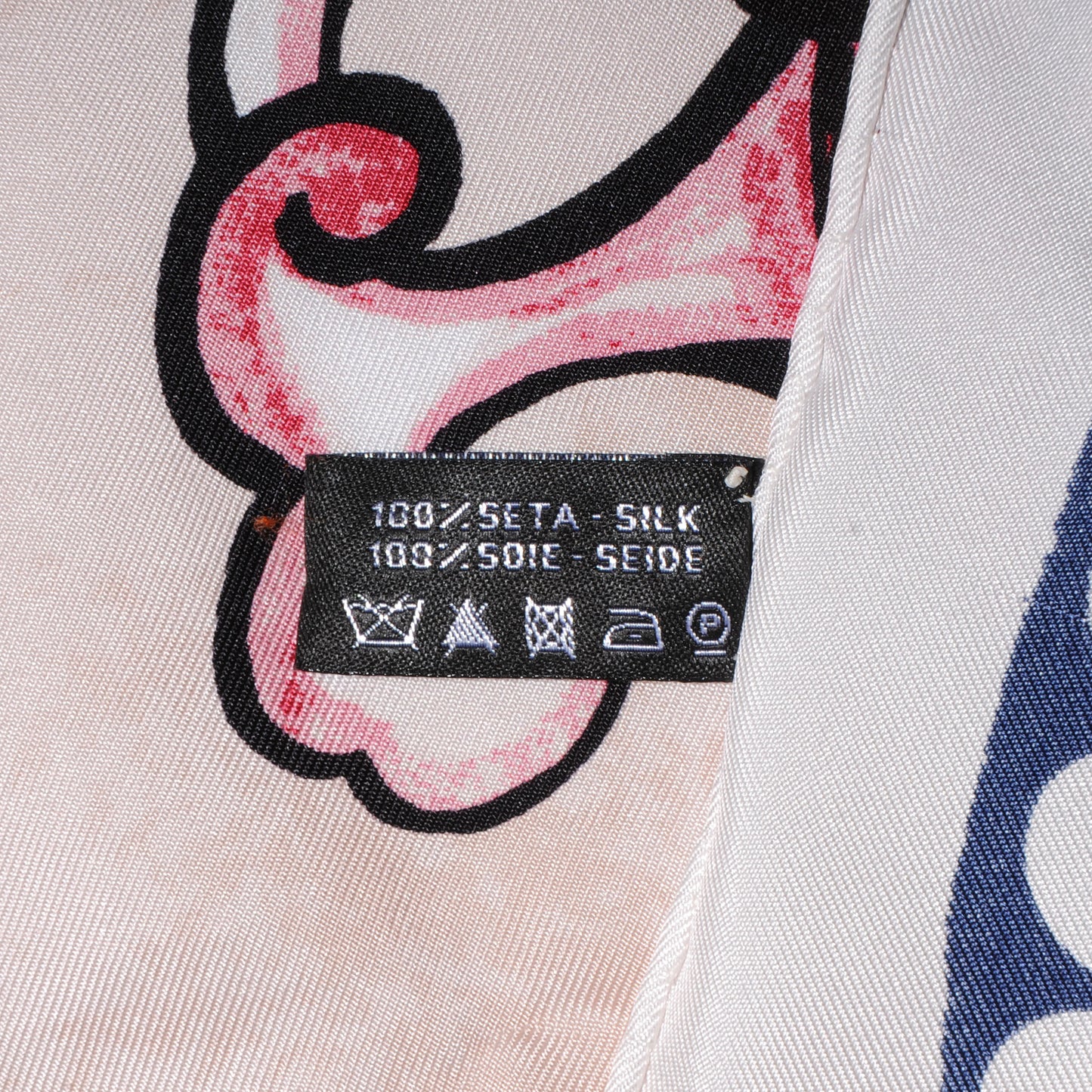 Silk Dragon CC Scarf White