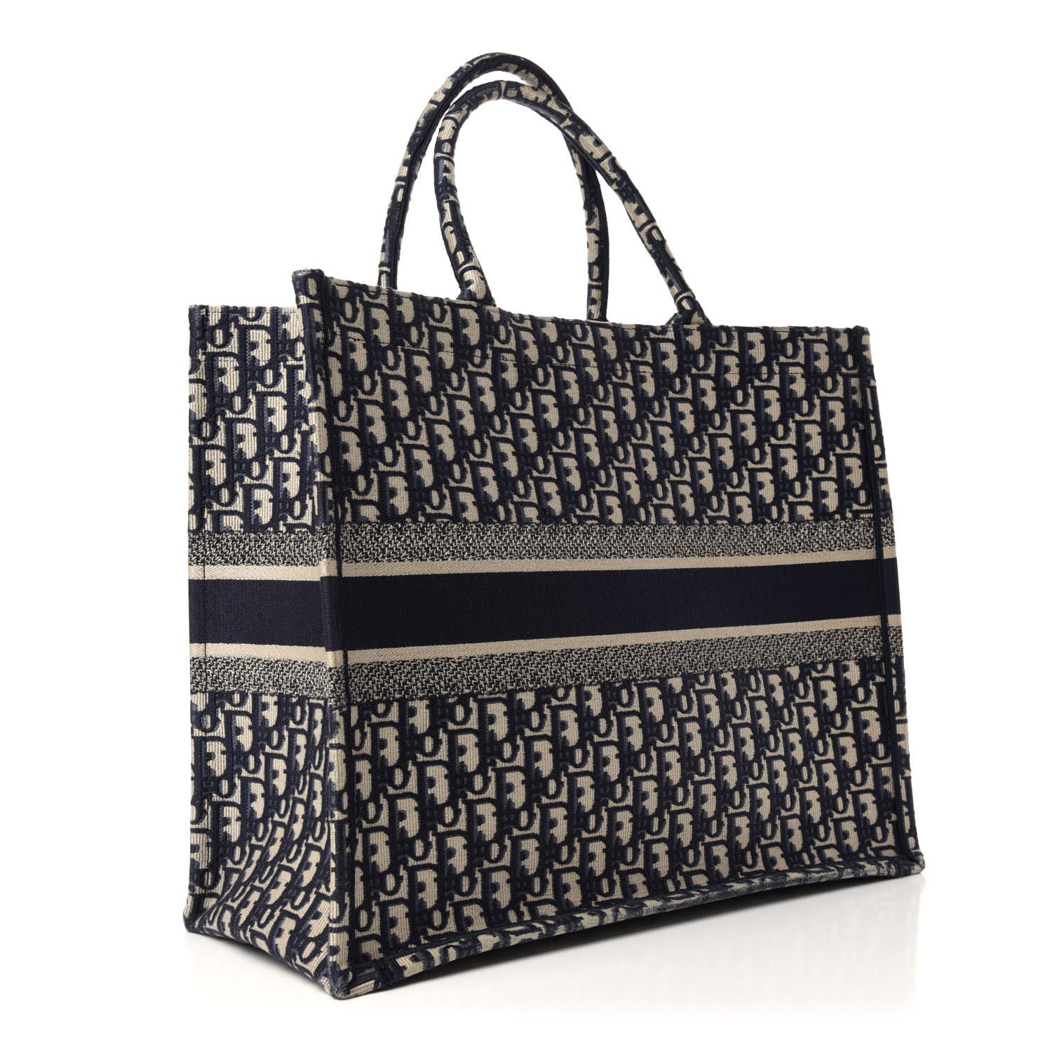 Christian Dior Oblique Book Tote Blue Multicolor 3 of 10