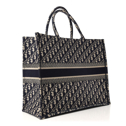 Christian Dior Oblique Book Tote Blue Multicolor 3 of 10