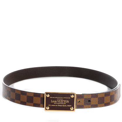Louis Vuitton Damier Ebene Inventeur Belt 95 38 1 of 4