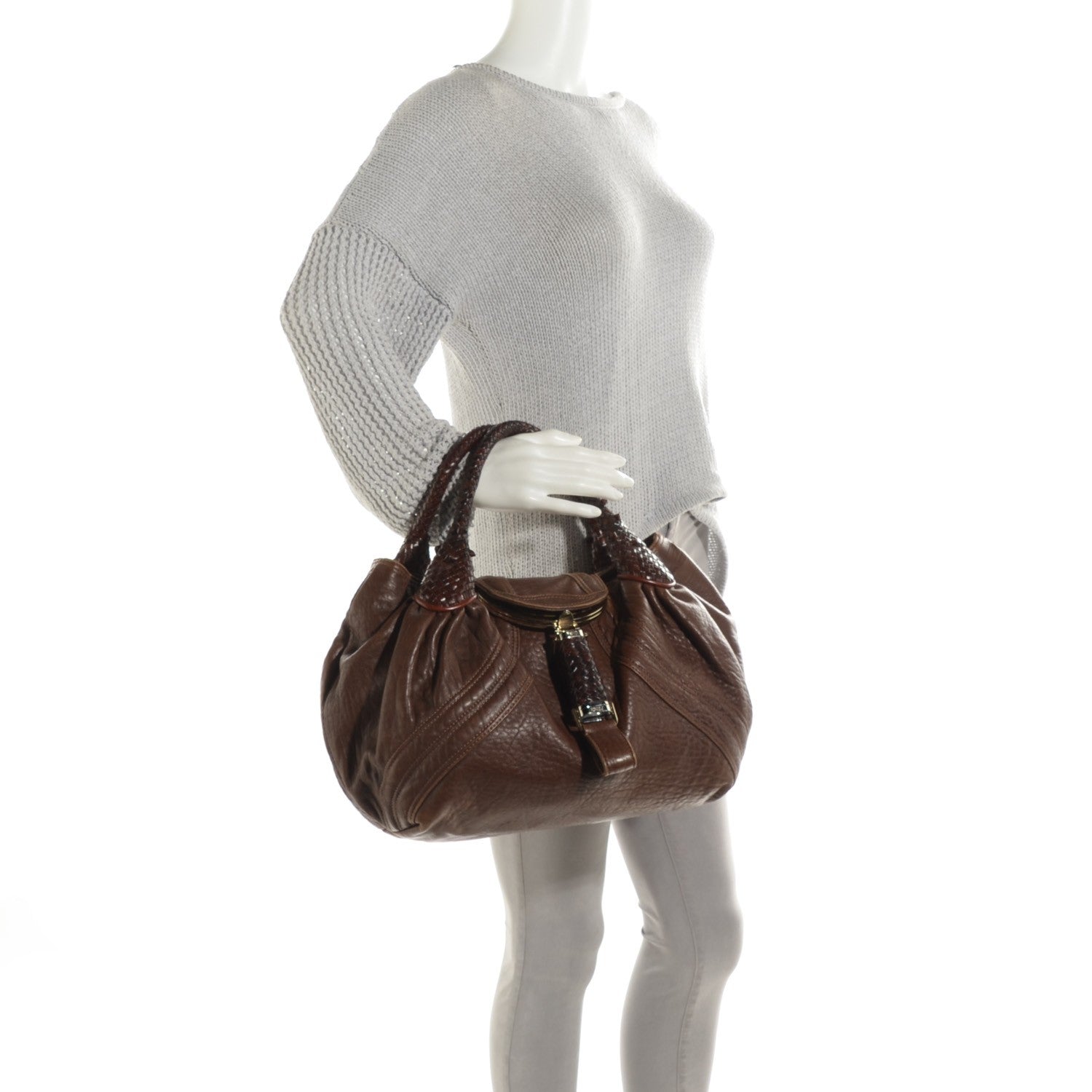 Fendi Nappa Nuvolata Spy Cognac 2 of 11