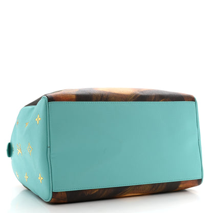 Louis Vuitton Masters Da Vinci Speedy 30 Vert D’eau 3 of 10