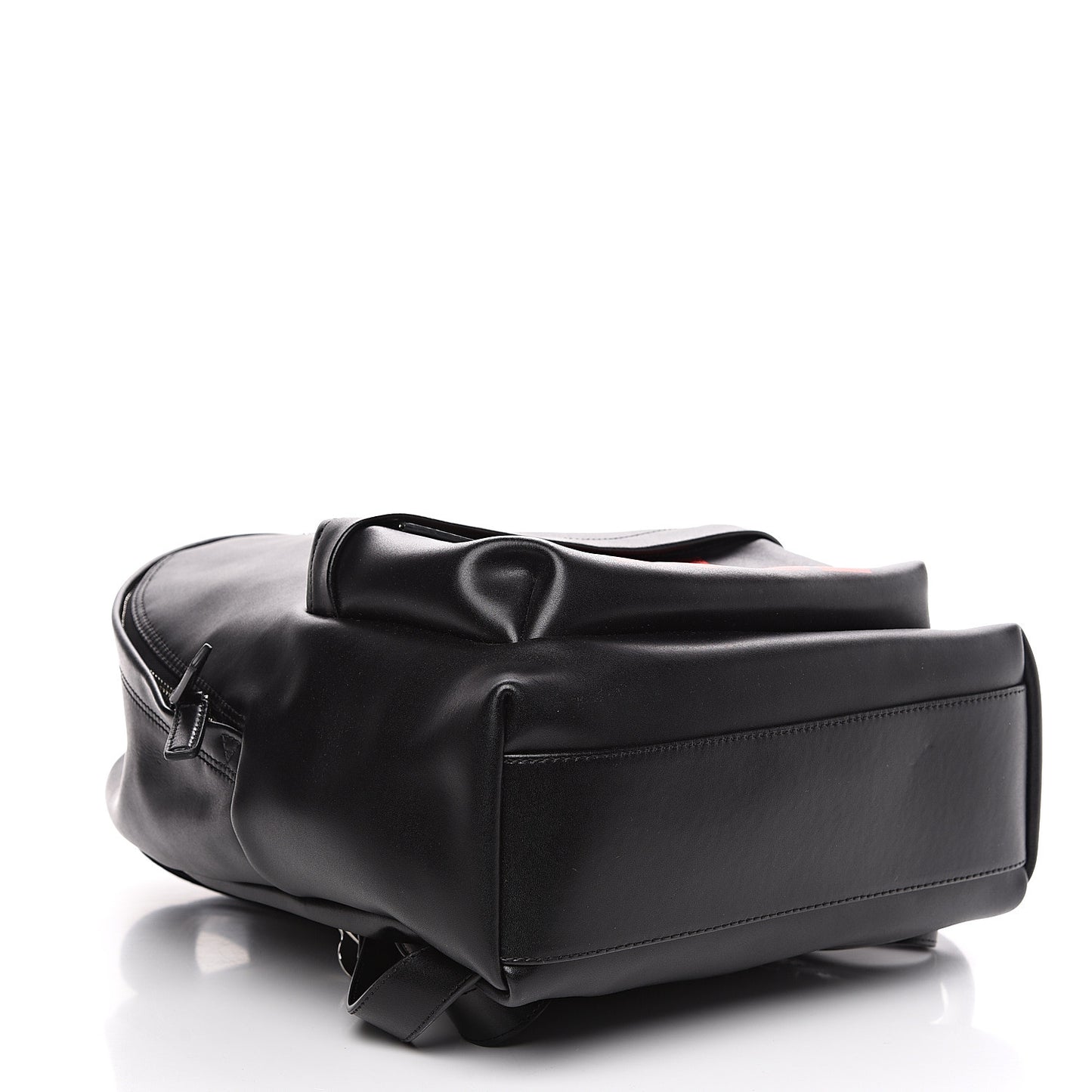 Calfskin Love Print Backpack Black