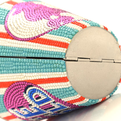 Judith Leiber Crystal Frozen Drink Ice Cold Minaudiere Clutch Pink Multicolor 9 of 11