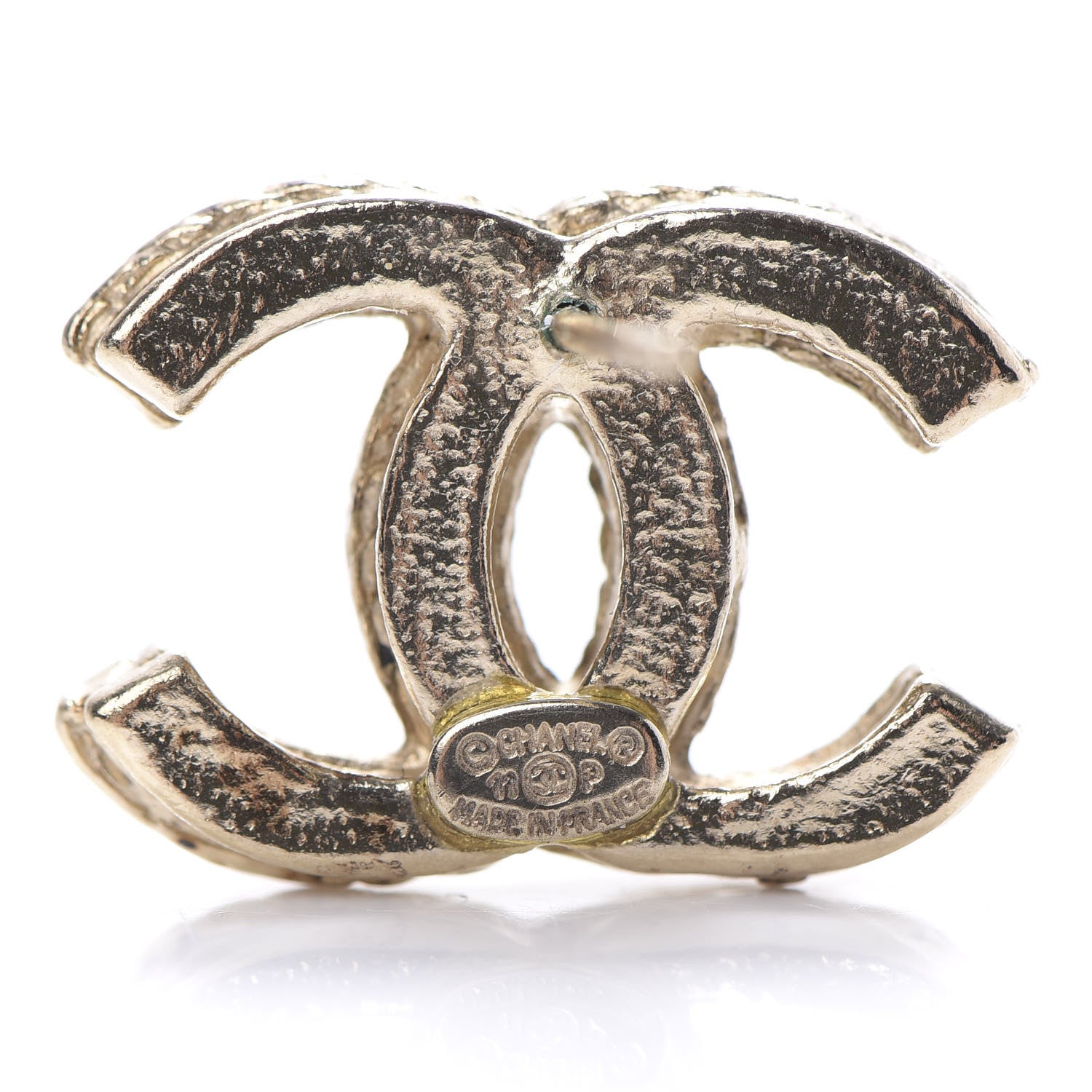 Chanel Braided CC Earrings Gold 4 of 4