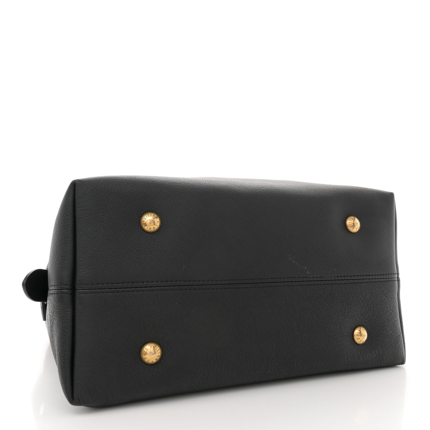 Grained Calfskin Low Key Hobo MM Black