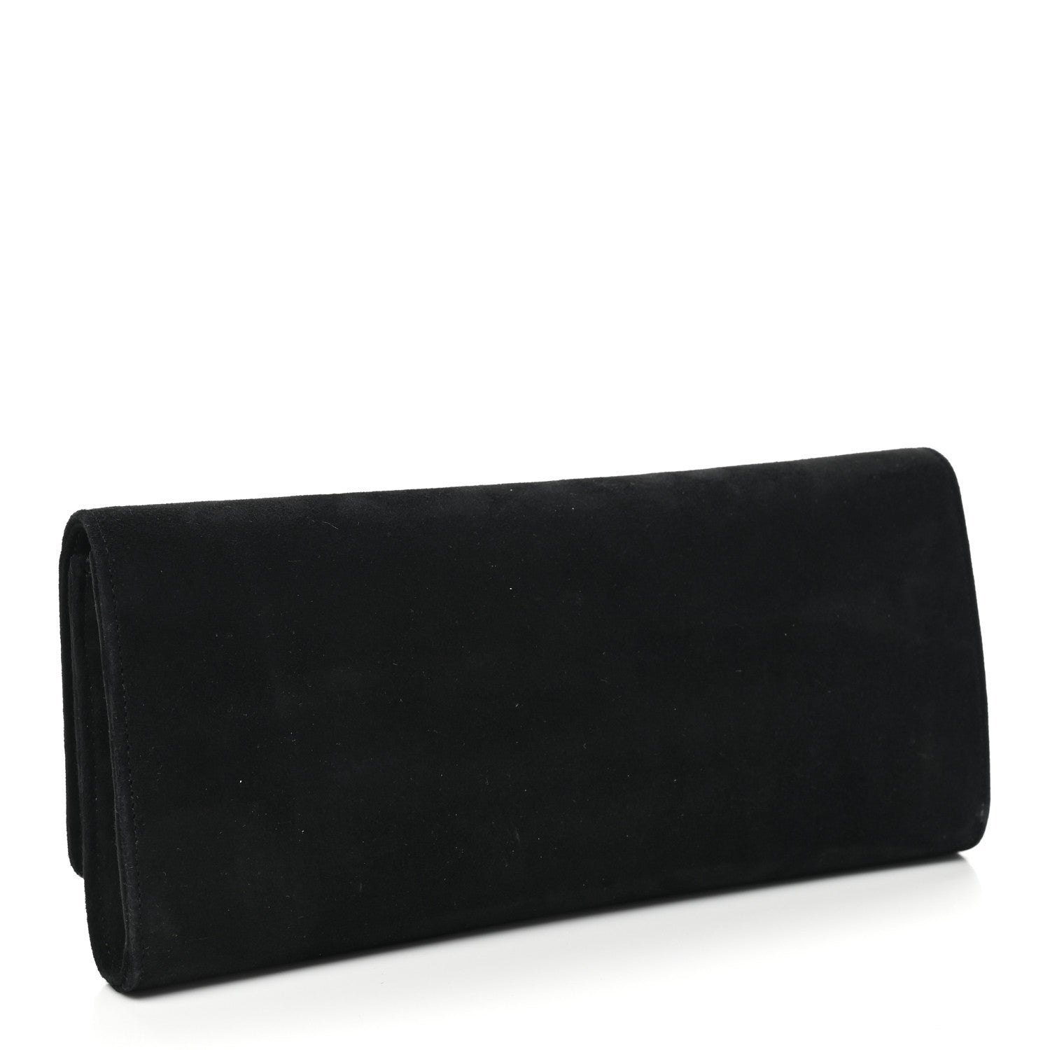 Gucci Velvet Crystal Interlocking Clutch Black 3 of 11
