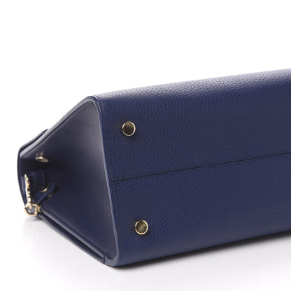 Christian Dior Bullcalf Medium Diorever Flap Navy 9 of 11