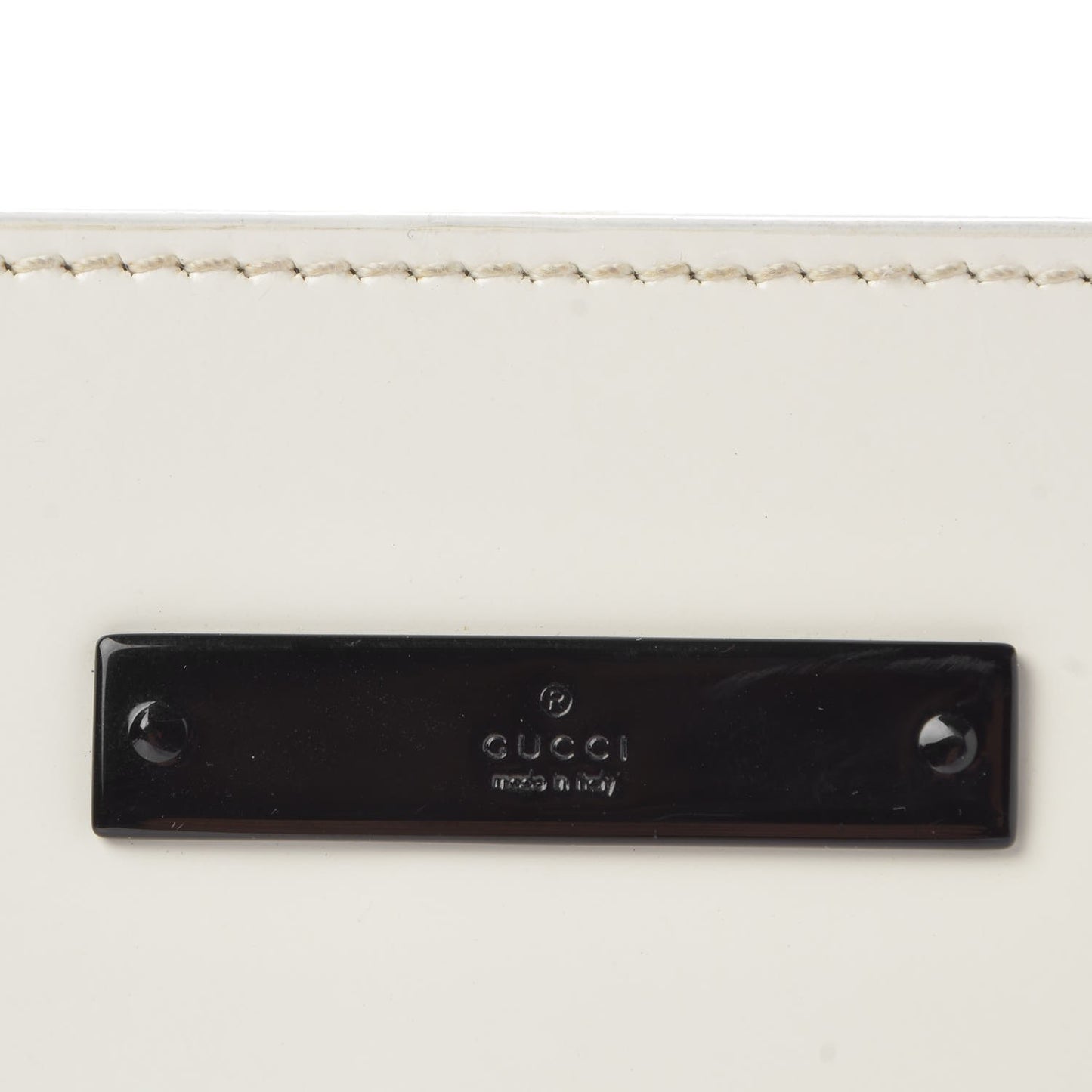 Calfskin Framed Evening Bag White