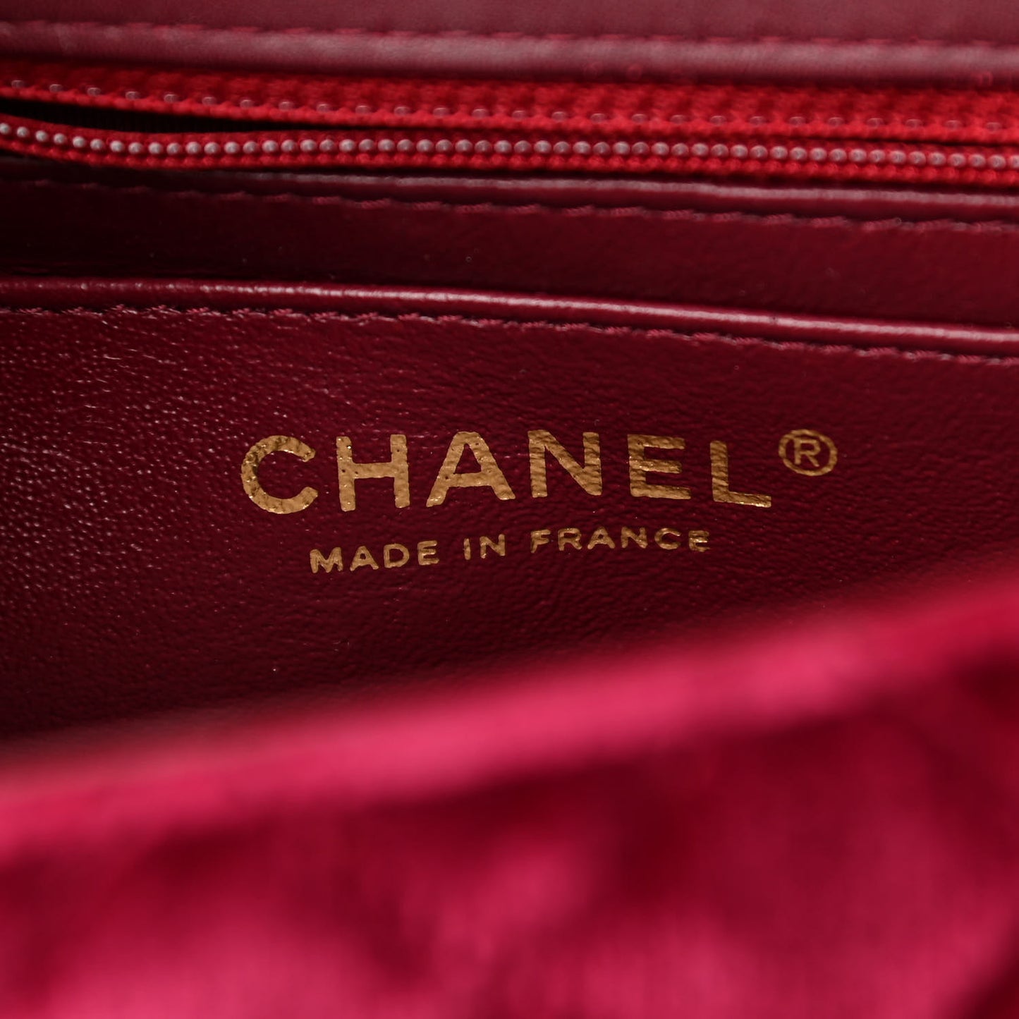 Velvet Quilted Mini Square Flap Burgundy