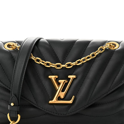 Louis Vuitton Calfskin LV New Wave Chain Bag Black 7 of 12