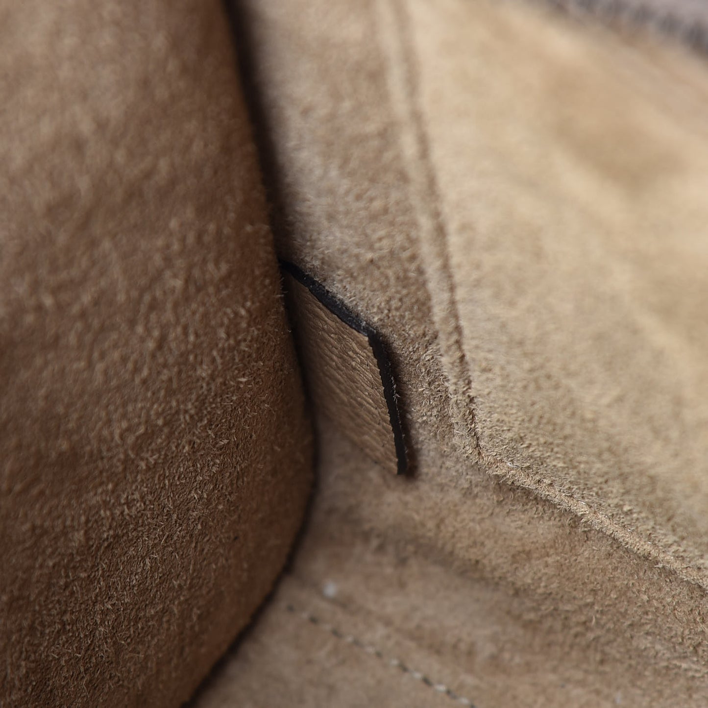 Drummed Calfskin Nano Luggage Dune