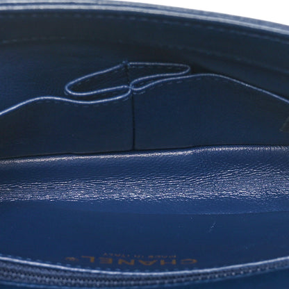 Chanel Lambskin Reversed Chevron Quilted Small Flap Navy 5 of 10