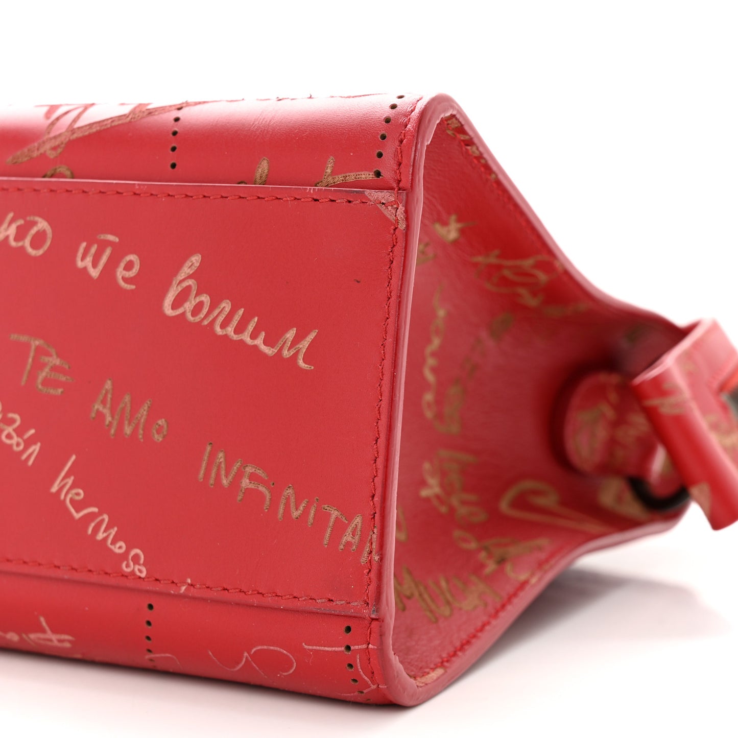 Calfskin Love Perforated Blackout Hardware S City Rouge Profond