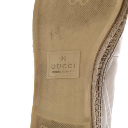 Gucci Nappa Matelasse GG Marmont Espadrilles 38 Great White 7 of 7
